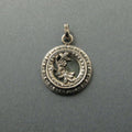 Antique Upcycled Victorian Dragonfly Button Necklace, Floral Layering Charm Pendant, Vintage Button Jewelry