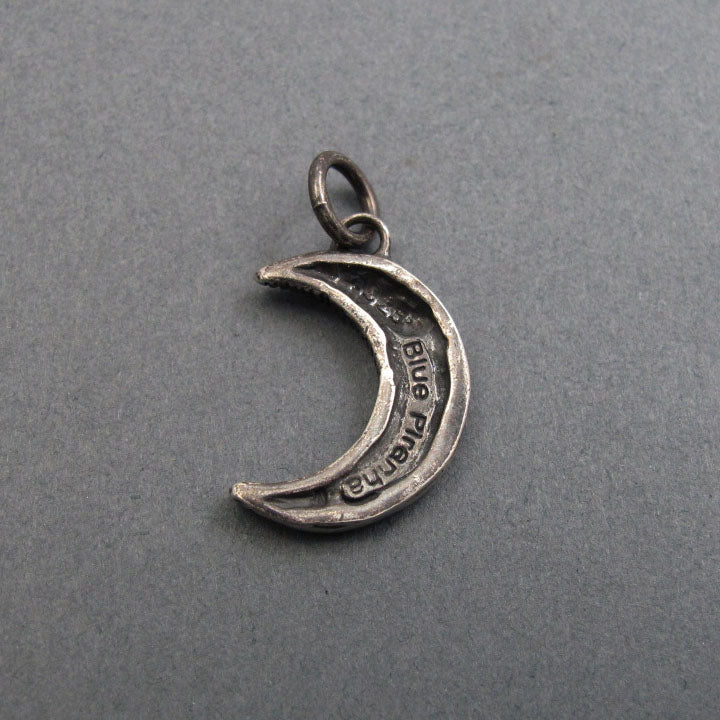Sterling Silver Floral Crescent Moon Pendant, Celestial Divine Feminine Necklace, Female Empowerment Luna Charm