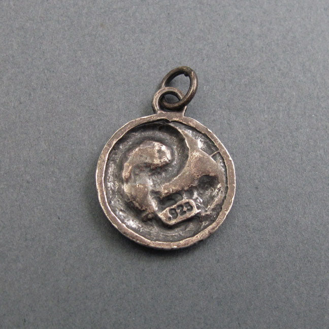 Sterling Silver Ouroboros Dragon Pendant, Rebirth Infinity Amulet, Protective Talisman Necklace, Monster Jewelry