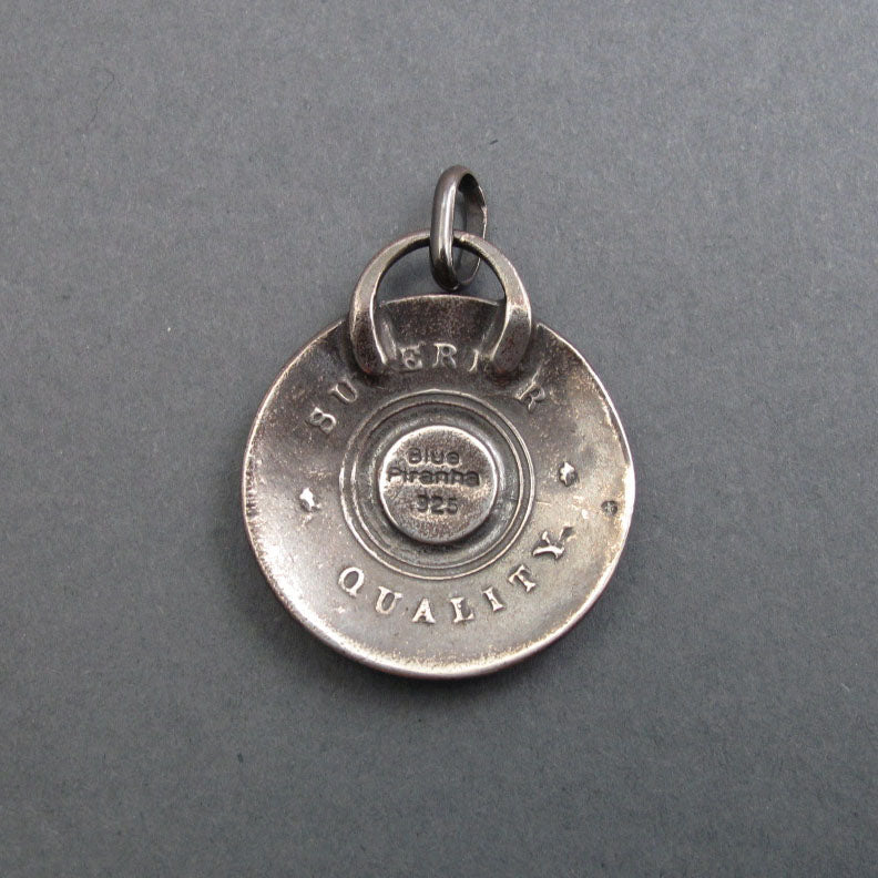 To Be Rather Than to Seem, Sterling Silver Motto Pendant, Swan, Crown, Heraldic Necklace