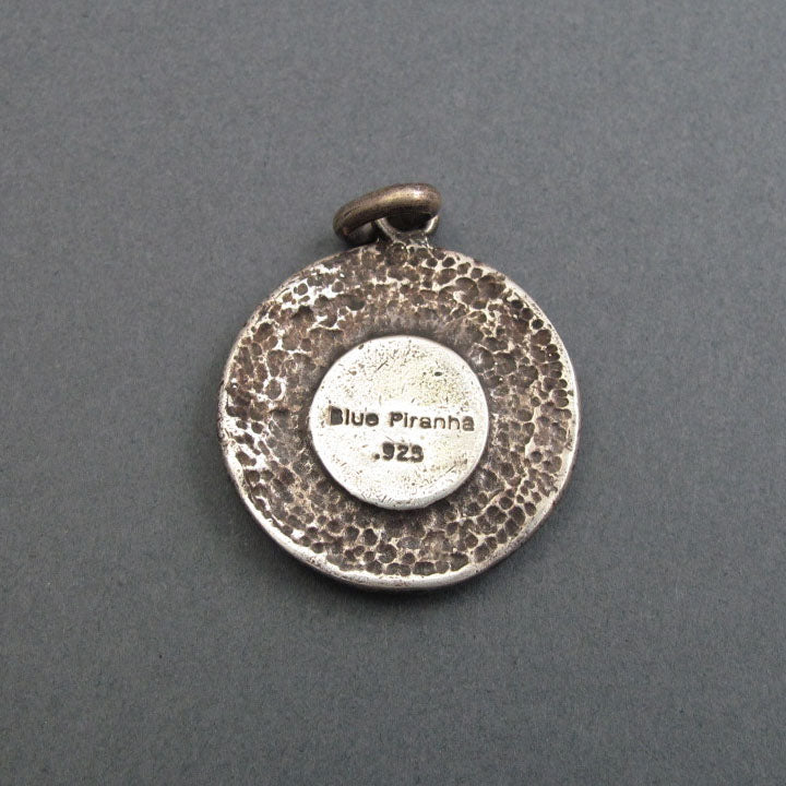 Greek Mythology, Sphinx Button Pendant, Sterling Silver, Dark Academia, Feminist Necklace, Victorian Symbolism Jewelry