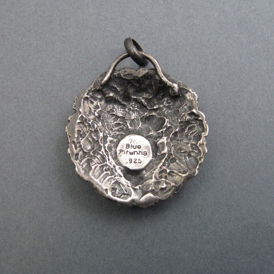 Medusa Mythology Protection Pendant, Upcycled Feminist Statement Necklace, Sterling Silver Victorian Militaria
