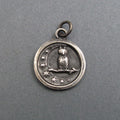 Sterling Silver Owl Pendant, Crescent Moon, Witchy Jewelry, Gothic Victorian Celestial Necklace