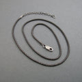 Oxidized Sterling Silver Popcorn Chain