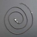 Oxidized Sterling Silver Wheat Chain